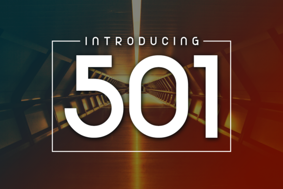 501 Typeface: A Simple Yet Striking Display Font for Makers