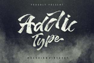 Addictype: A Hand Painted Typeface for Striking Brand Designs