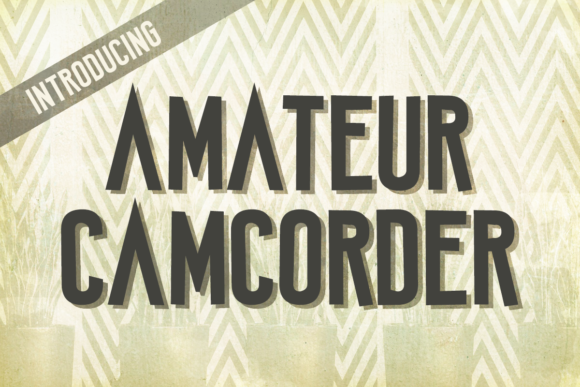 Amateur Camcorder: A Striking Display Typeface for Bold Branding