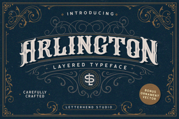 Arlington: A Bold Victorian Display Typeface for Modern Web Design