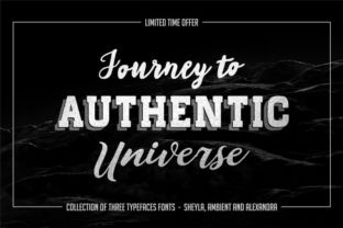 Authentic Trio: A Classy Typeface for Editorial Design