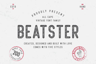 Beatster: A Handmade Display Typeface for Editorial Design