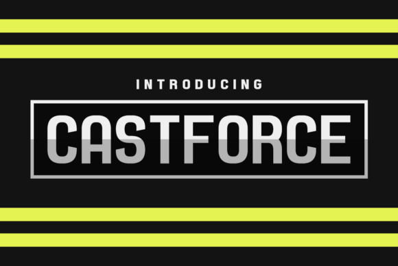 Castforce: A Striking Display Typeface for Modern Design