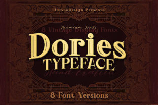 Dories Family: A Vintage Grunge Display Typeface for Web Design