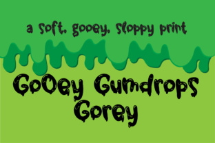 Gooey Gumdrops Gorey: A Display Font for Bold Editorial Design