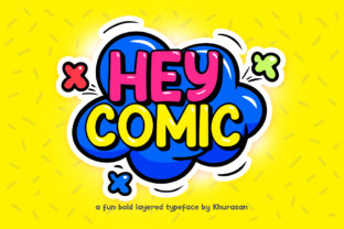 Hey Comic: The Whimsical Display Font for Creative Projects