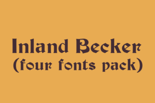 Inland Becker Family: A Premium Display Typeface for Campaigns