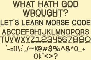 Lets Learn Morse Code: The Bold Typeface for Striking Campaigns