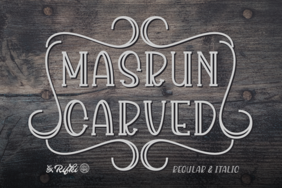 Masrun Carved: The Premium Display Typeface for Scroll-Stopping Campaigns