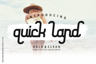 Quick Land: A Bold Display Font for Modern Branding