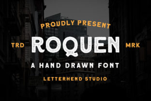 Roqueen: The Playful Hand-Drawn Display Typeface for Makers