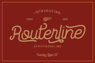 Routerline: A Versatile Script Monoline Font for Modern Branding