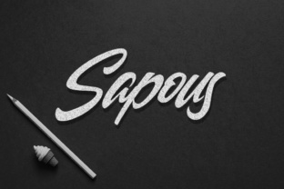 Sapous: A Sharp Handlettering Typeface for Bold Brand Identities