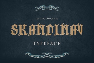 Skandinav: A Bold Tattoo-Style Typeface for Makers